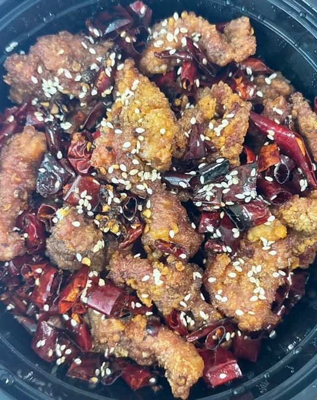 孜然牛肉 Cumin Fried Beef.